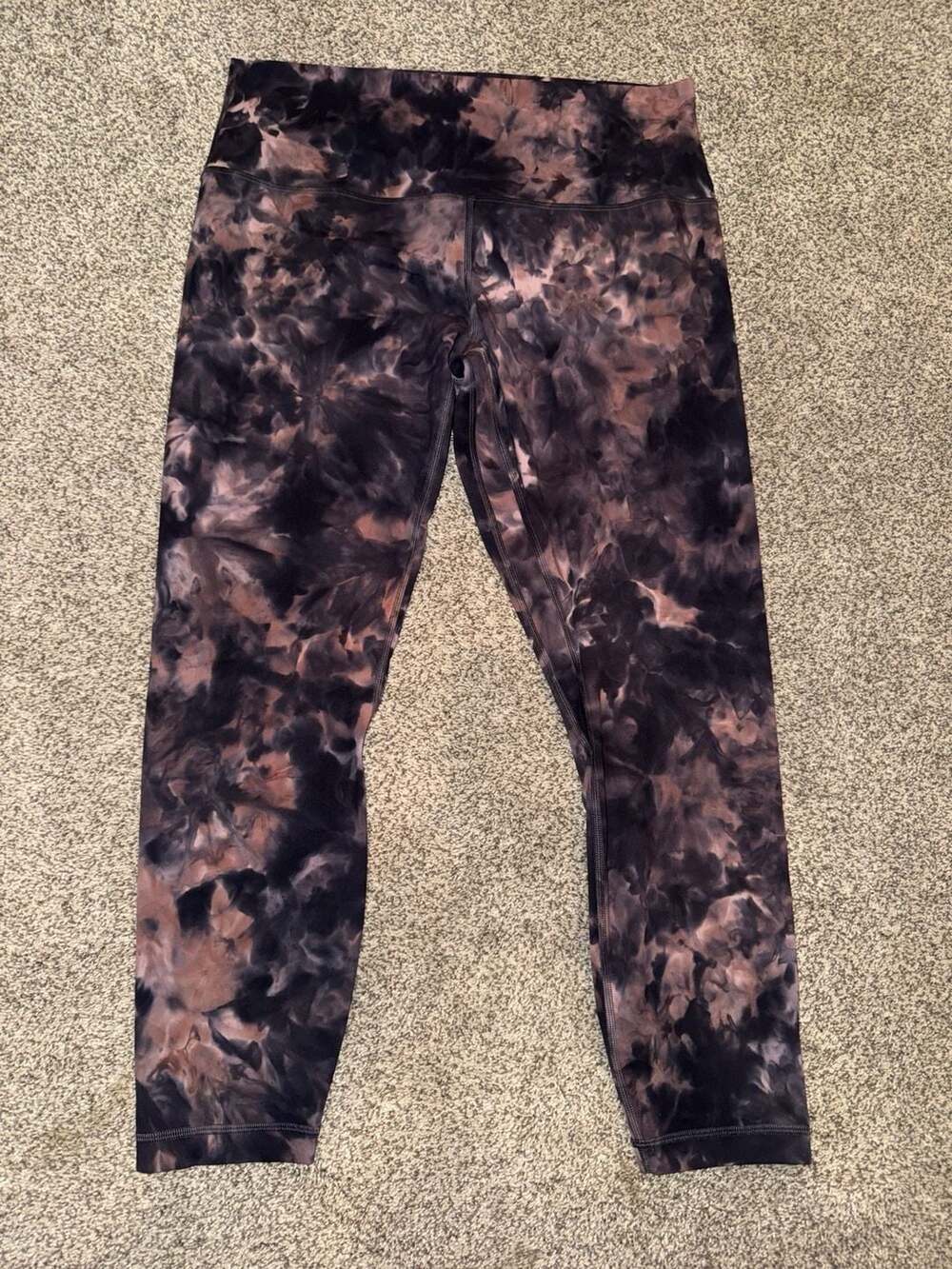 Lululemon Align High-Rise Pant 25" Diamond Dye Graphite Grey Pink Pastel